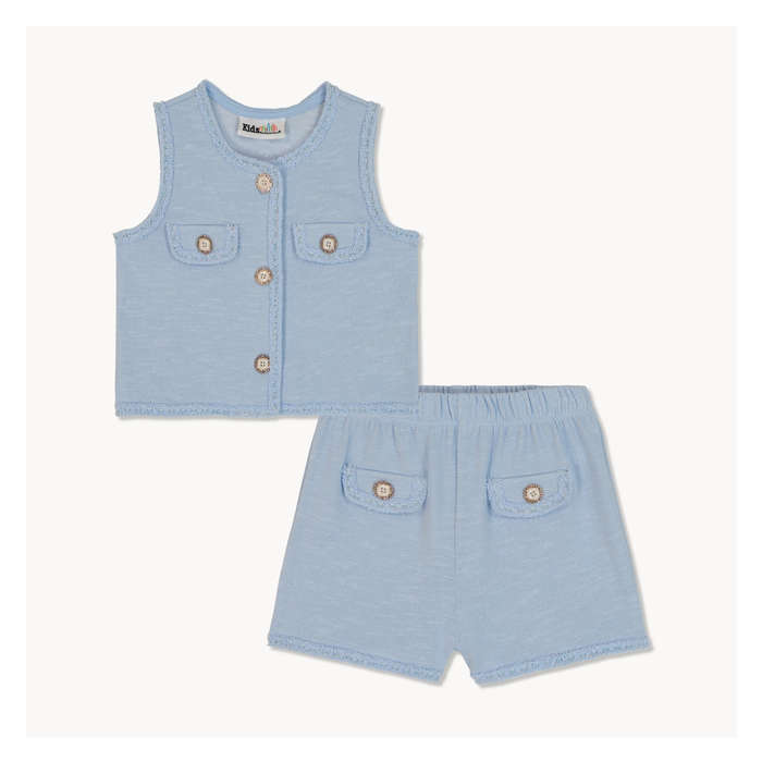 Toddler Girls' 2-Piece Button Front Set